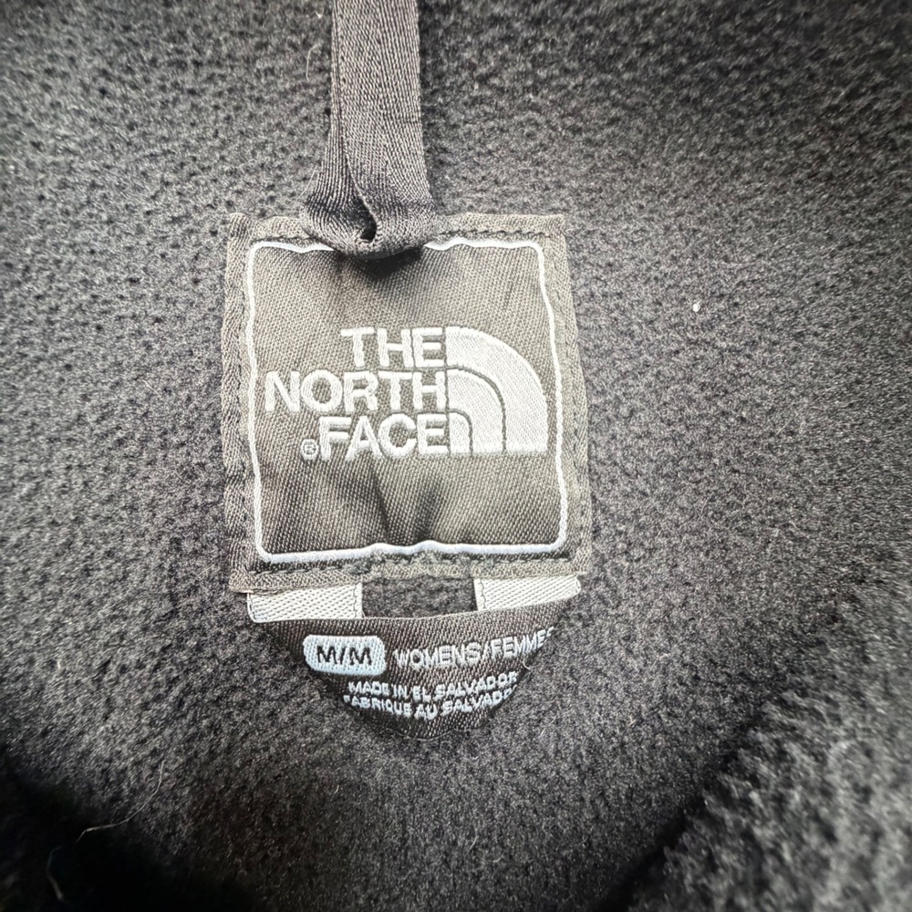 The North Face Denali Fleece Jacket Black Womens Medium ANLP FT12 Polartec Zip - Picture 3 of 8